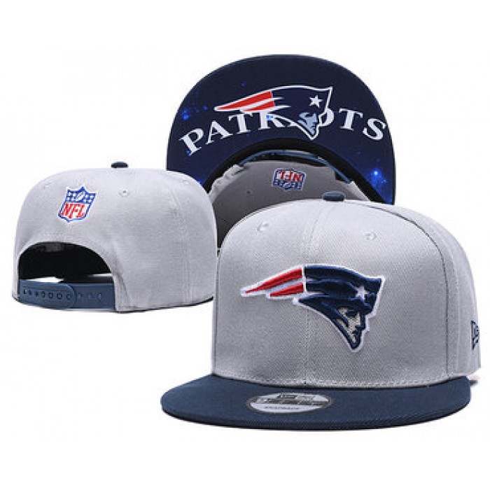 Patriots Team Logo Gray Navy Adjustable Hat TX Cheap