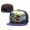 Ravens Team Logo Brown Purple Adjustable Leather Hat TX