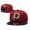 Redskins Team Logo Red Black Adjustable Hat TX