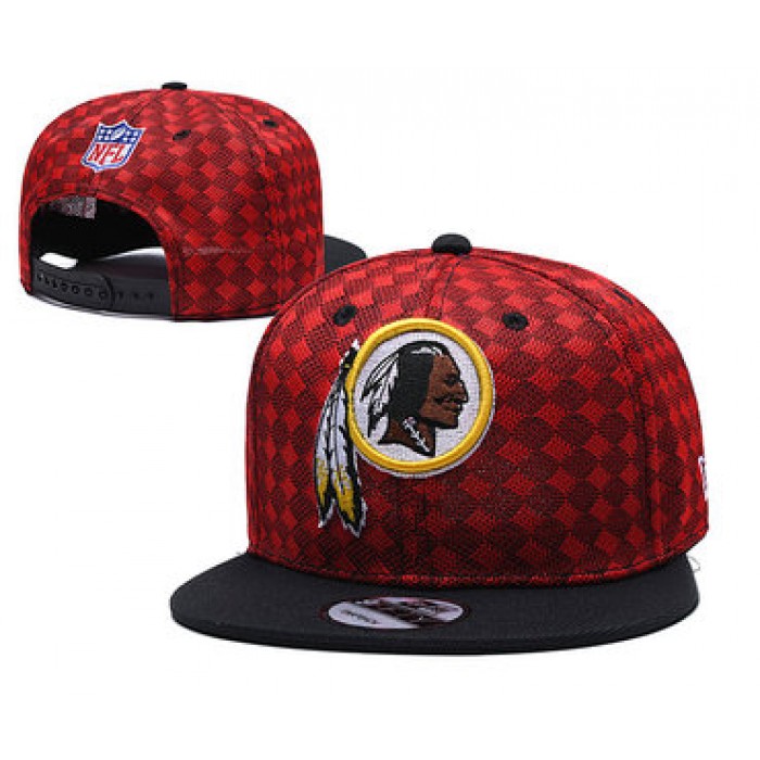 Redskins Team Logo Red Black Adjustable Hat TX