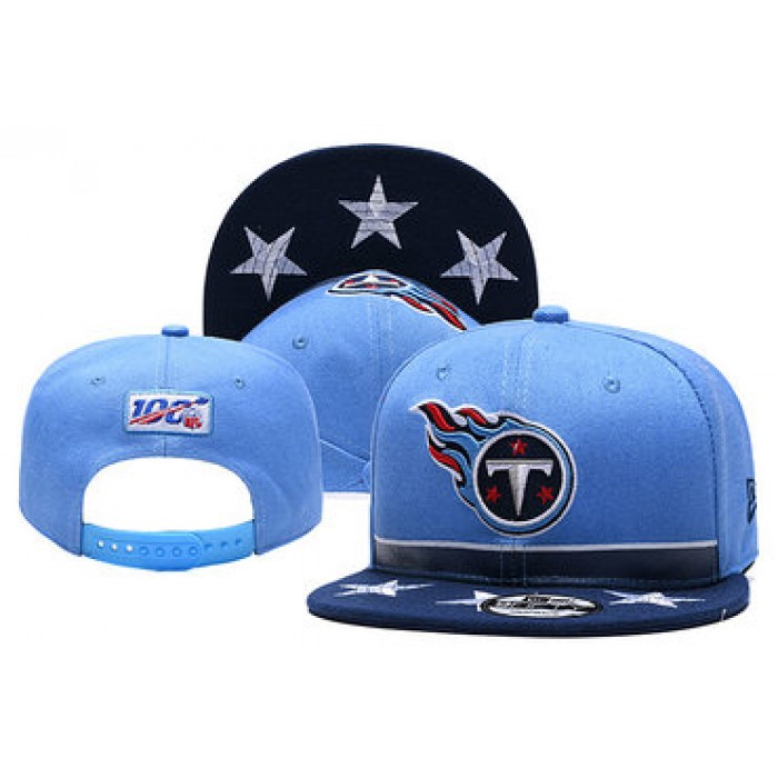 Titans Team Logo Navy Blue 2019 Draft 100th Season Adjustable Hat YD
