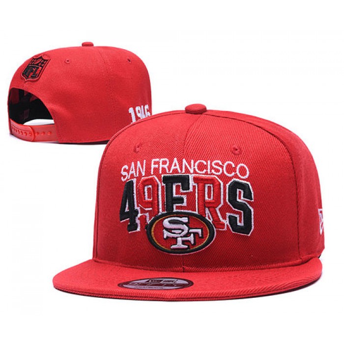 49ers Team Logo Red 1946 Anniversary Adjustable Hat YD