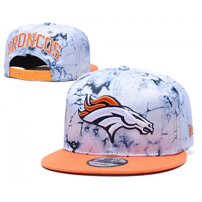 Broncos Team Logo Smoke Orange Adjustable Hat TX