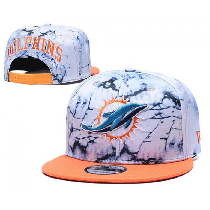 Dolphins Team Logo Smoke Orange Adjustable Hat TX