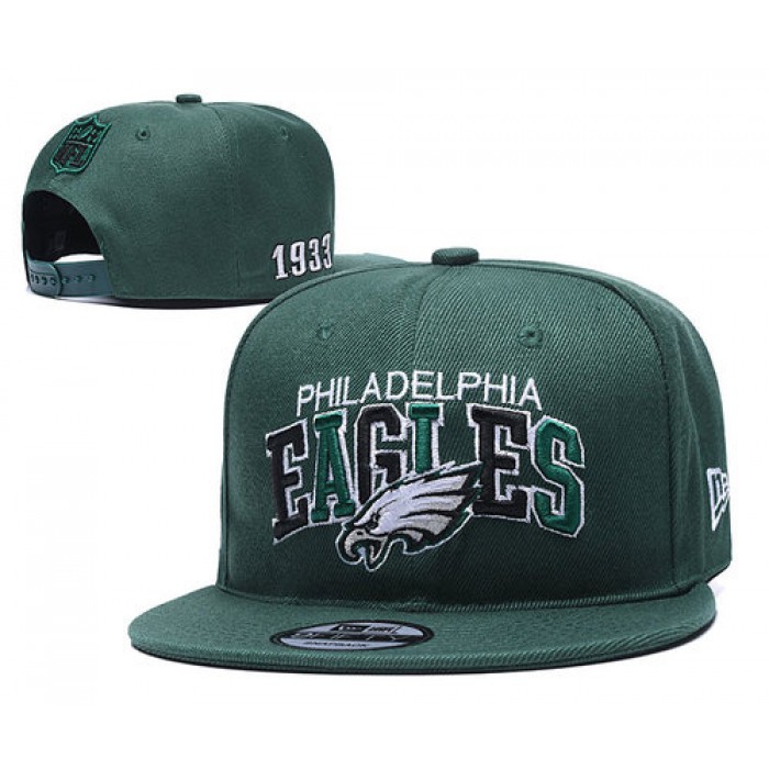 Eagles Team Logo Green 1933 Anniversary Adjustable Hat YD