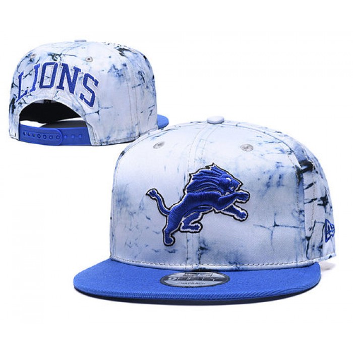 Lions Team Logo Smoke Blue Adjustable Hat TX