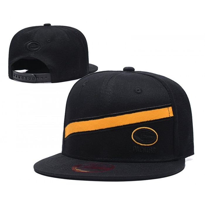 Packers Team Logo Black Adjustable Hat LT