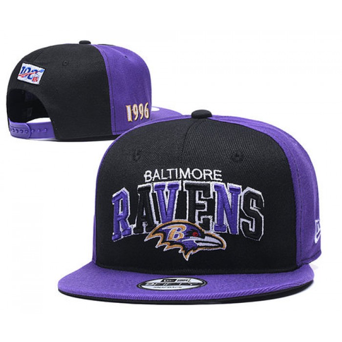 Ravens Team Logo Purple 1996 Anniversary Adjustable Hat YD
