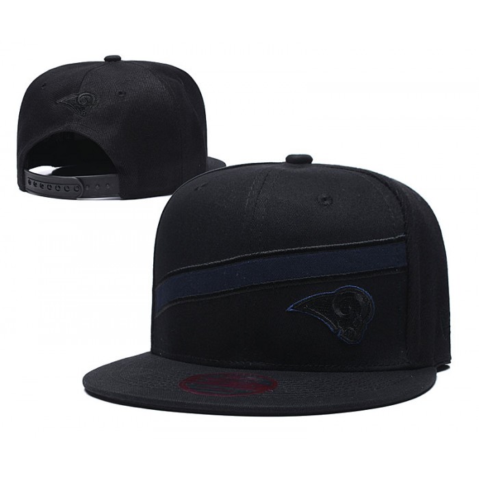 Rams Team Logo Black Adjustable Hat LT