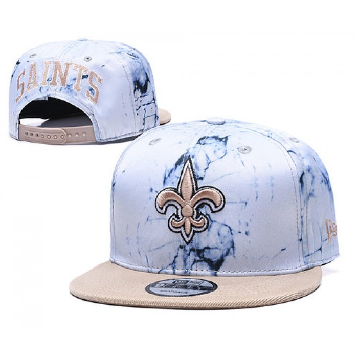 Saints Team Logo Smoke Cream Adjustable Hat TX