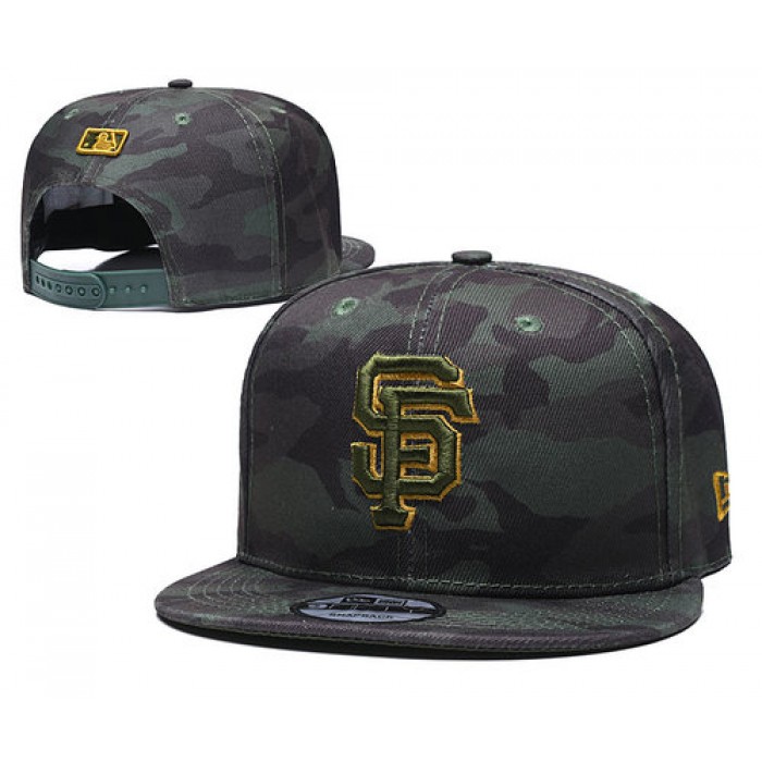 San Francisco Giants Team Logo Camo Adjustable Hat TX