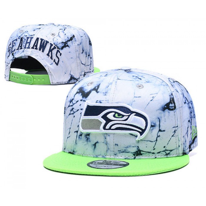 Seahawks Team Logo Smoke Green Adjustable Hat TX