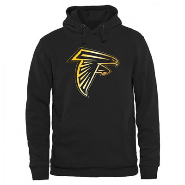 NFL Atlanta Falcons Men's Pro Line Black Gold Collection Pullover Hoodies Hoody