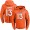 Nike Broncos #13 Trevor Siemian Orange Name & Number Pullover NFL Hoodie