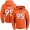 Nike Broncos #95 Derek Wolfe Orange Name & Number Pullover NFL Hoodie