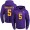 Nike Vikings #5 Teddy Bridgewater Purple Gold No. Name & Number Pullover NFL Hoodie