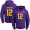 Nike Vikings #12 Charles Johnson Purple Gold No. Name & Number Pullover NFL Hoodie