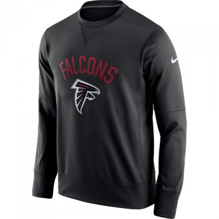 Men's Atlanta Falcons Nike Black Sideline Circuit Performance Sweatshirt