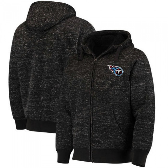Tennessee Titans G-III Sports by Carl Banks Discovery Sherpa Full-Zip Jacket - Heathered Black