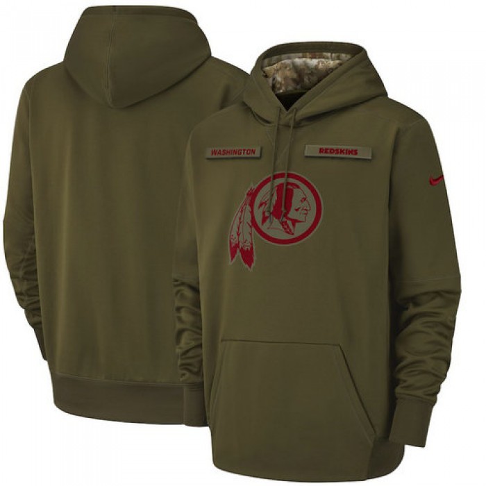 Washington Redskins Nike Salute to Service Sideline Therma Performance Pullover Hoodie - Olive