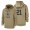 Dallas Cowboys #21 Ezekiel Elliott Nike Tan 2019 Salute To Service Name & Number Sideline Therma Pullover Hoodie