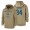 Indianapolis Colts #34 Rock Ya-Sin Nike Tan 2019 Salute To Service Name & Number Sideline Therma Pullover Hoodie