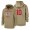 Kansas City Chiefs #10 Tyreek Hill Nike Tan 2019 Salute To Service Name & Number Sideline Therma Pullover Hoodie