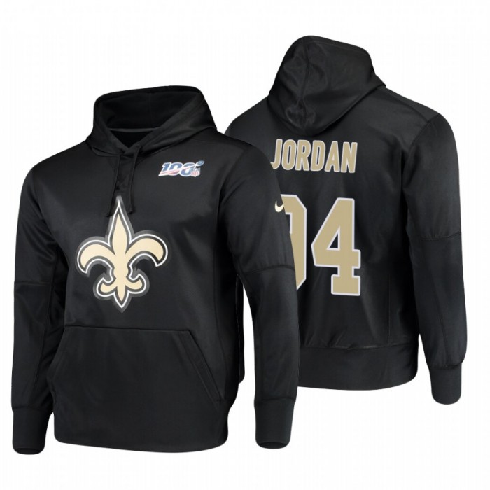 New Orleans Saints #94 Cameron Jordan Nike NFL 100 Primary Logo Circuit Name & Number Pullover Hoodie Black