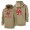 Tampa Bay Buccaneers #54 Lavonte David Nike Tan 2019 Salute To Service Name & Number Sideline Therma Pullover Hoodie