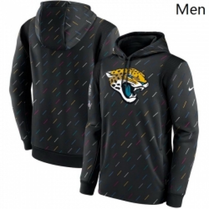 Men Jacksonville Jaguars Nike Charcoal 2021 NFL Crucial Catch Therma Pullover Hoodie