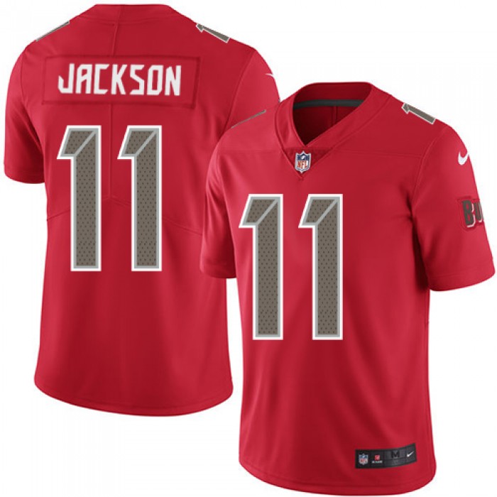 Men's Nike Buccaneers #11 DeSean Jackson Red Stitched NFL Limited Rush Jersey