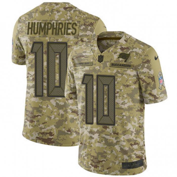Nike Buccaneers #10 Adam Humphries Camo Men's Stitched NFL Limited 2018 Salute To Service Jersey