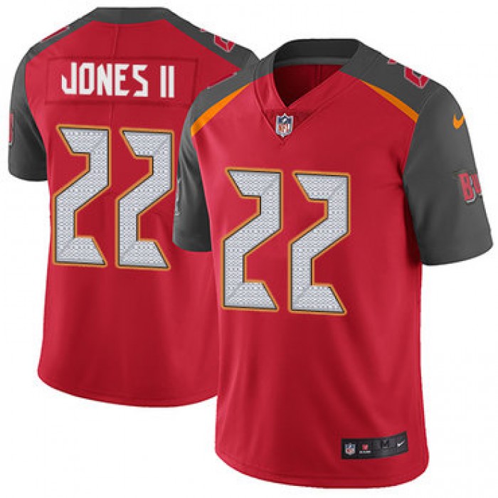Nike Buccaneers #22 Ronald Jones II Red Team Color Youth Stitched NFL Vapor Untouchable Limited Jersey
