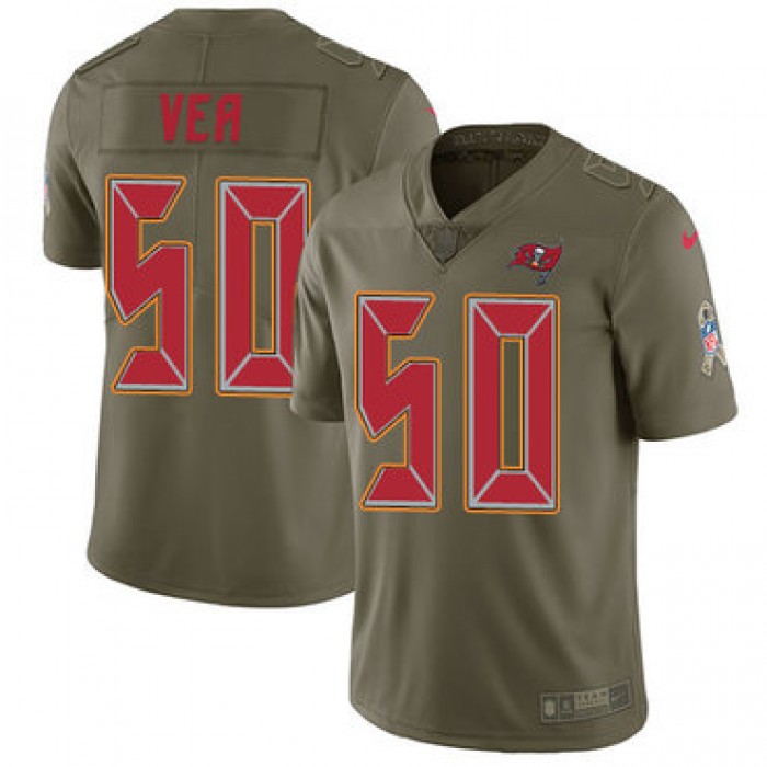 Nike Buccaneers #50 Vita Vea Olive Men's Stitched NFL Limited 2017 Salute To Service Jersey