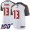 Buccaneers #13 Mike Evans White Men's Stitched Football 100th Season Vapor Limited Jersey