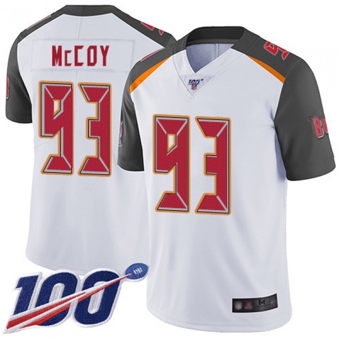 Nike Buccaneers #93 Gerald McCoy White Men's Stitched NFL 100th Season Vapor Limited Jersey