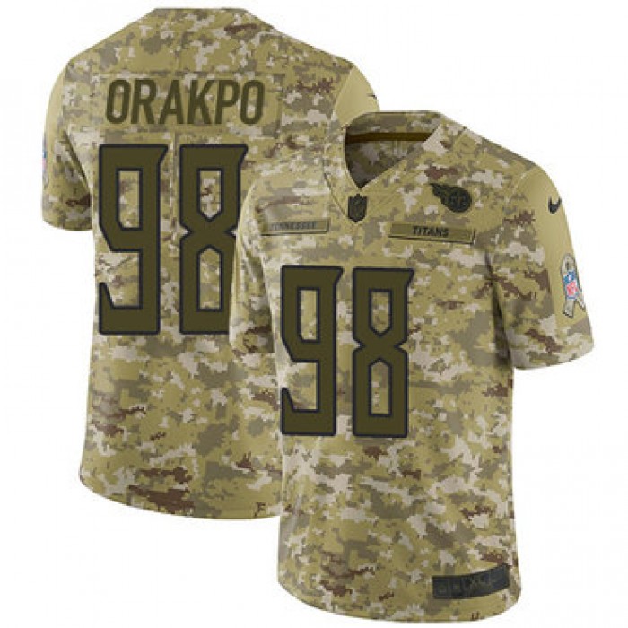 Nike Titans #98 Brian Orakpo Camo Men's Stitched NFL Limited 2018 Salute To Service Jersey