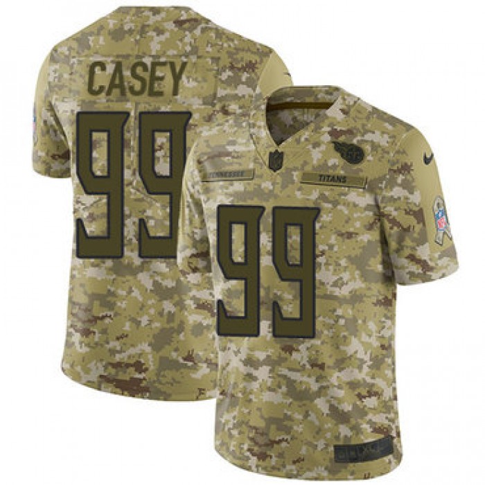 Nike Titans #99 Jurrell Casey Camo Men's Stitched NFL Limited 2018 Salute To Service Jersey
