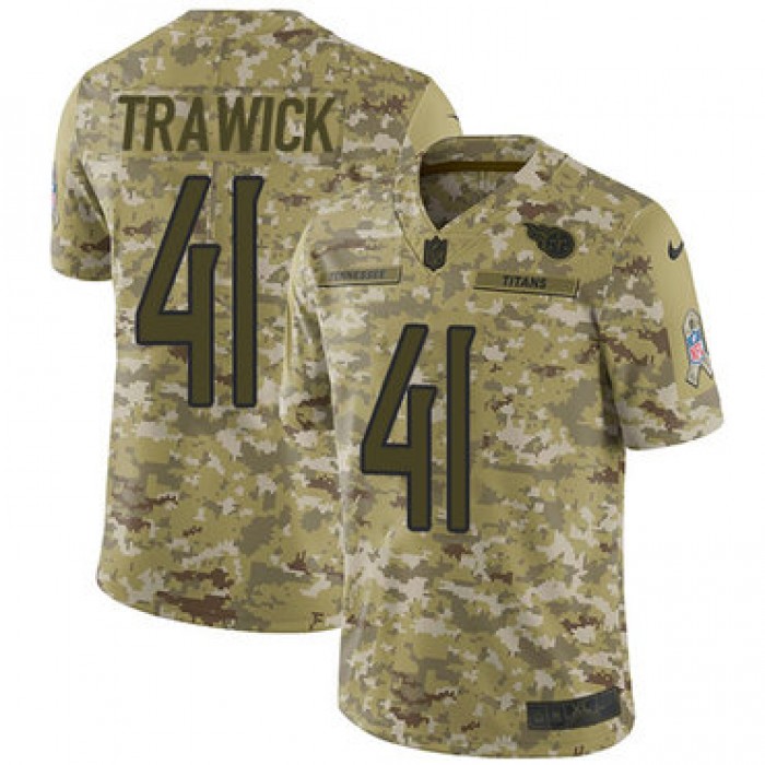 Nike Titans #41 Brynden Trawick Camo Men's Stitched NFL Limited 2018 Salute To Service Jersey