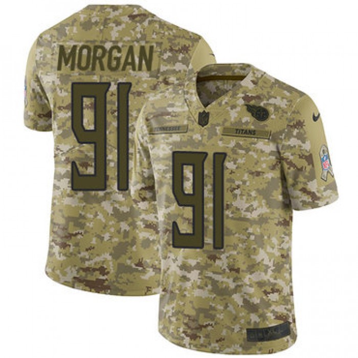 Nike Titans #91 Derrick Morgan Camo Men's Stitched NFL Limited 2018 Salute To Service Jersey