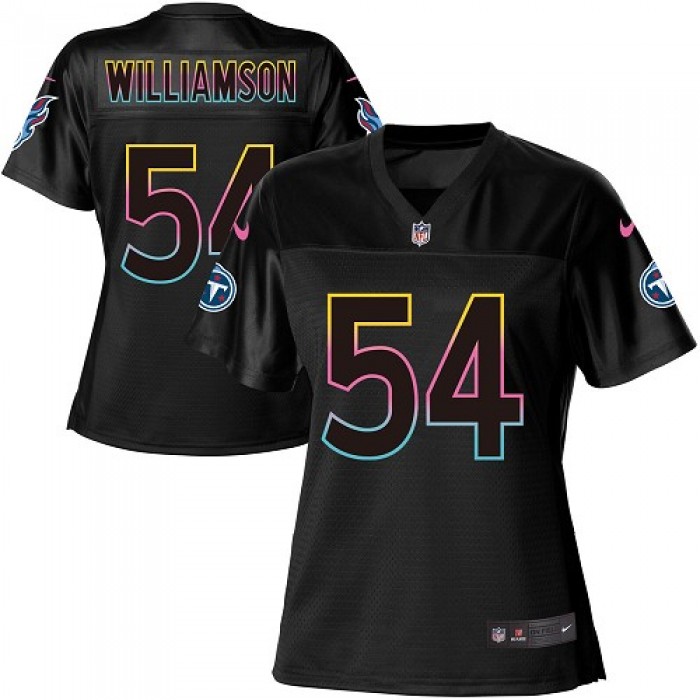 Women's Nike Tennessee Titans #54 Avery Williamson Black NFL Fashion Game Jersey