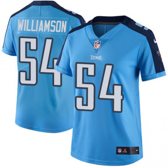 Women's Nike Tennessee Titans #54 Avery Williamson Light Blue Team Color Stitched NFL Vapor Untouchable Limited Jersey