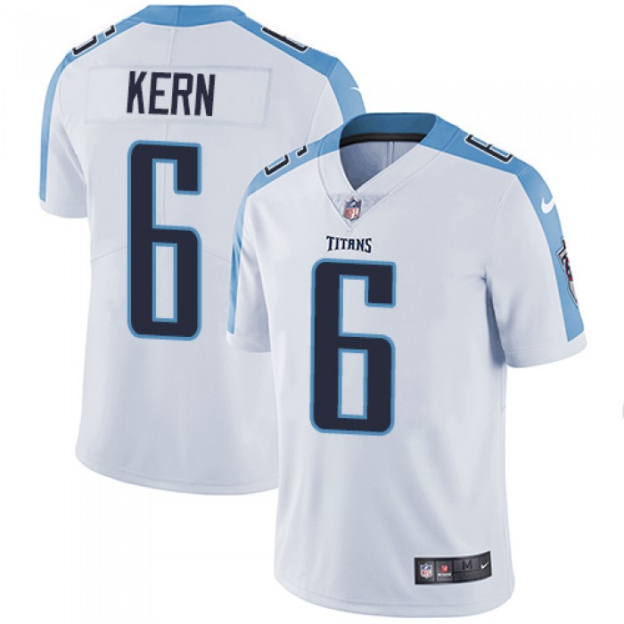 Nike Titans #6 Brett Kern White Men's Stitched NFL Vapor Untouchable Limited Jersey