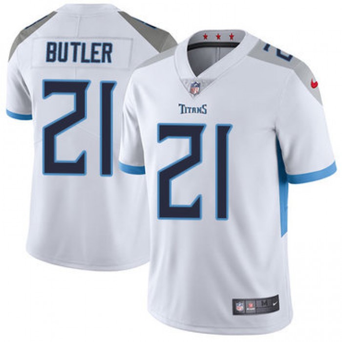 Nike Tennessee Titans #21 Malcolm Butler White Men's Stitched NFL Vapor Untouchable Limited Jersey