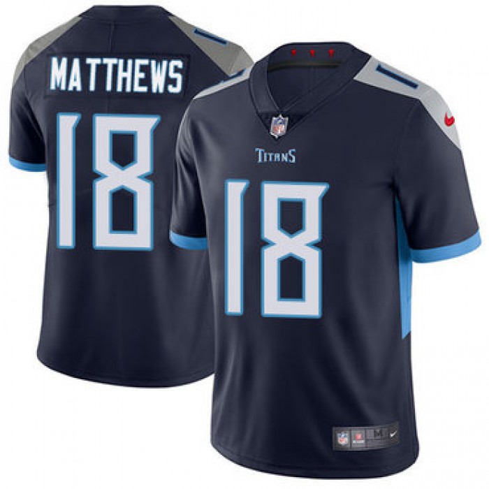 Nike Tennessee Titans #18 Rishard Matthews Navy Blue Alternate Men's Stitched NFL Vapor Untouchable Limited Jersey