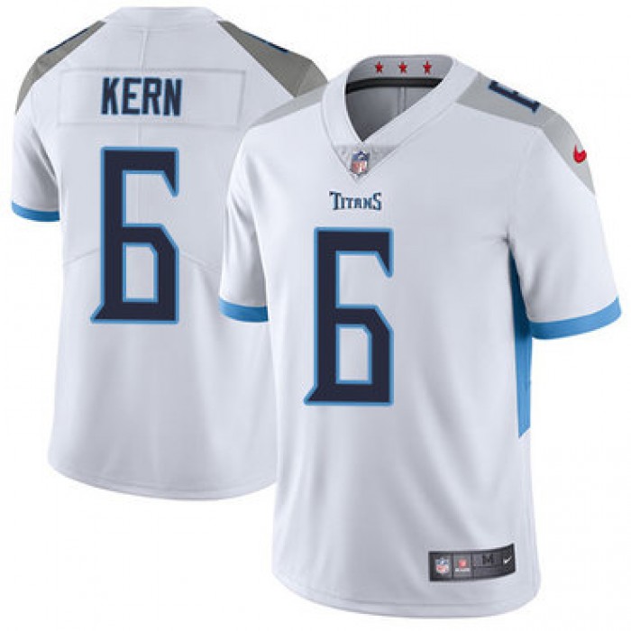 Nike Tennessee Titans #6 Brett Kern White Men's Stitched NFL Vapor Untouchable Limited Jersey