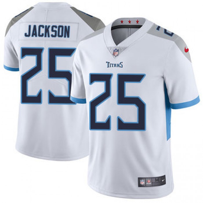 Nike Tennessee Titans #25 Adoree' Jackson White Men's Stitched NFL Vapor Untouchable Limited Jersey