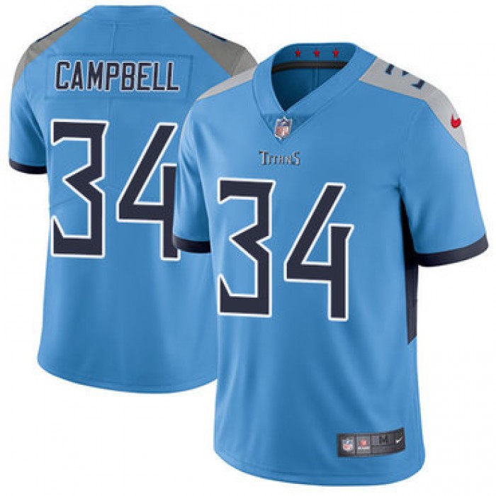 Nike Tennessee Titans #34 Earl Campbell Light Blue Team Color Men's Stitched NFL Vapor Untouchable Limited Jersey