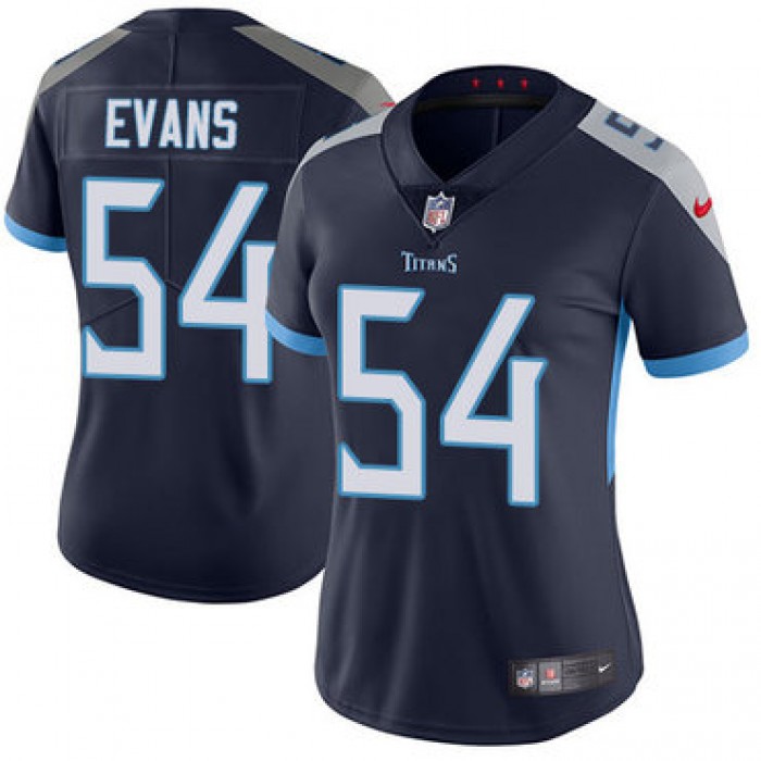 Nike Titans #54 Rashaan Evans Navy Blue Alternate Women's Stitched NFL Vapor Untouchable Limited Jersey