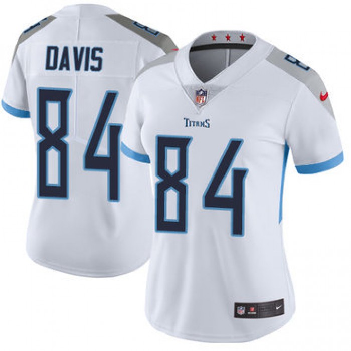 Nike Titans #84 Corey Davis White Women's Stitched NFL Vapor Untouchable Limited Jersey